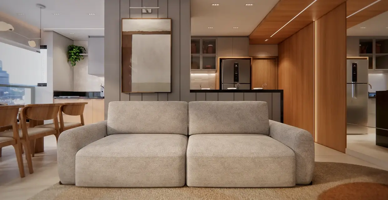 Cozinha americana integrada — Sirius Residence, Campo Grande