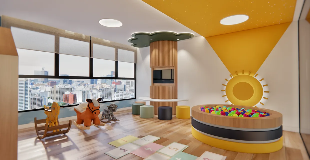 Brinquedoteca — pavimento de lazer do Sirius Residence